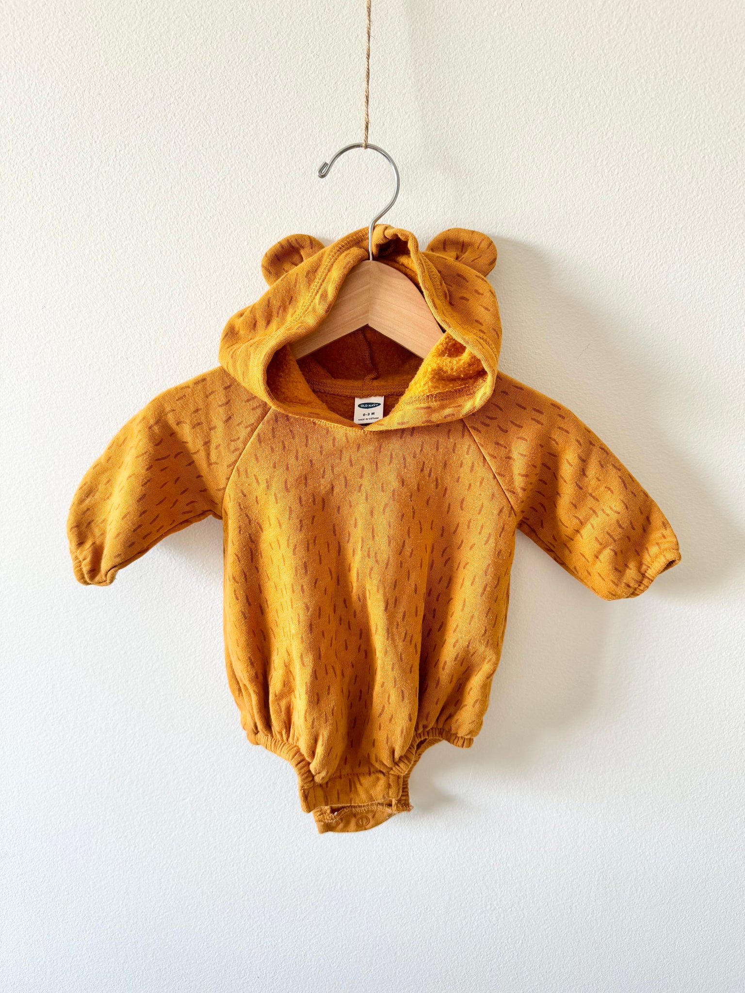 Old Navy Bear Onesie • 0-3 months