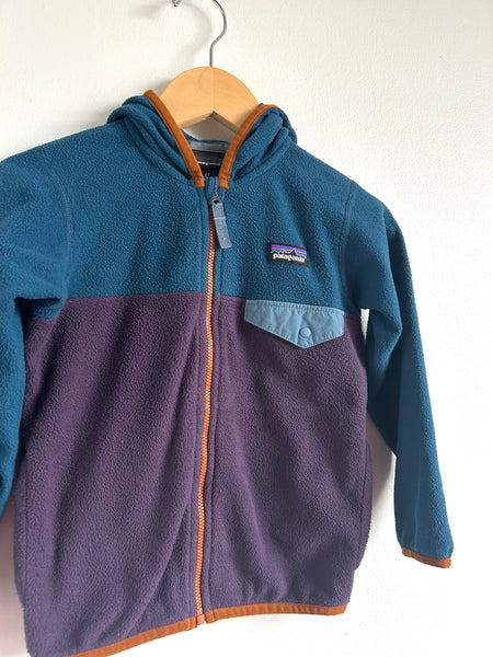 Patagonia Purple and Blue Synchilla Zip Up Fleece • 4 years