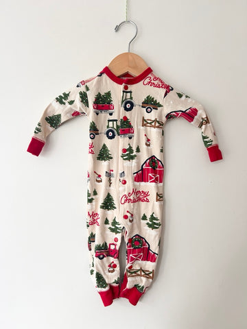 Little Blue House Holiday Truck Romper • 3-6 months *