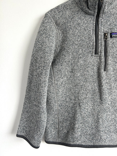 Patagonia Grey Better Sweater 1/4 Zip • 7-8 years
