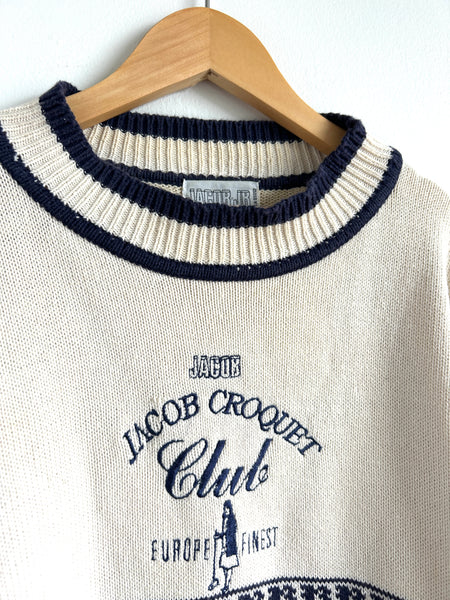 Vintage Jacob Jr Cotton Knit Sweater • 7-9 years