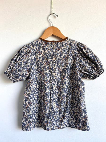 Babycity Floral Cotton Short Sleeve Blouse • 5-7 years