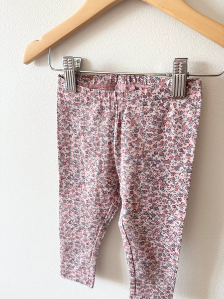 Wheat Kids Floral Pink Leggings • 6-12 months