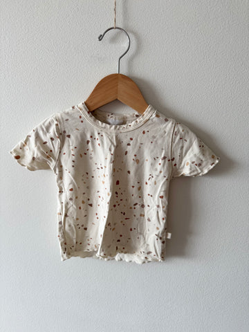 Jax and Lennon Terrazo Lettuce Hem T-Shirt • 1-2 years