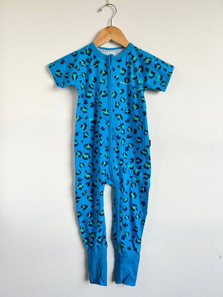 NEW Bonds Blue Leopard Wondersuit • 18-24 months