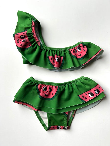 Hugo Loves Tiki Watermelon 2pc Swimsuit • 12-18 months