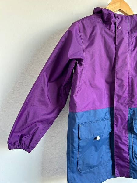 MEC Long Purple and Blue Heritage Rainjacket • 6-7 years