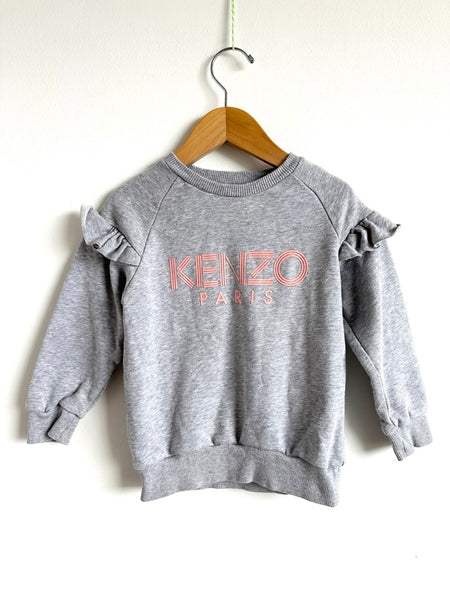 Kenzo Grey Sweater with Ruffles • 4 years