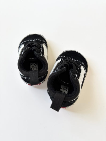 NEW Vans Black and White Crib Shoes • 1c