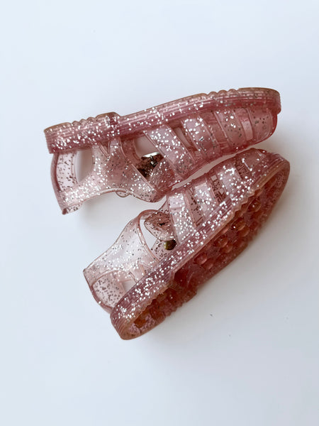 Gap Pink Sparkly Jelly Sandals • 6c