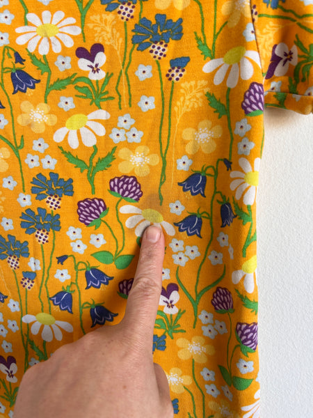 Duns Yellow Floral Shorty Romper • 1-2 years (86cm)