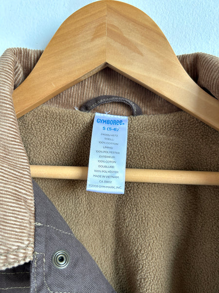 Gymboree Fleece Lined Chore Jacket • 5-6 years (small)