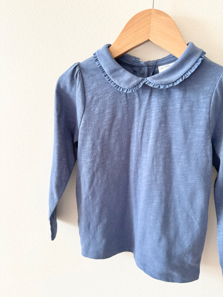 Kite Blue Collared Long Sleeve Shirt • 1-3 years