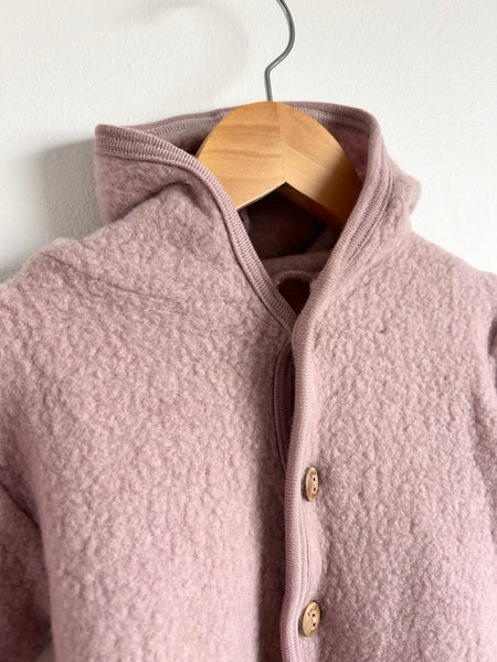 PLAY Engel Wool Pink Button Romper • 3-6 months