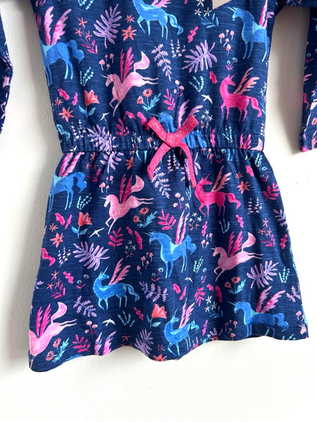 NEW Hatley Cotton Long Sleeve Unicorn Dress • 2-3 years