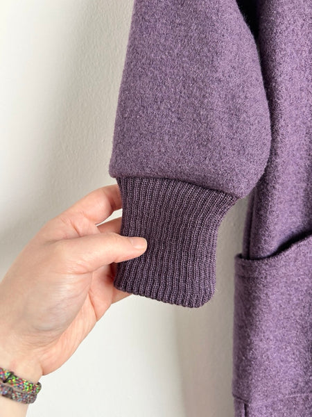 NEW Disana Purple Boiled Wool Zip Bunting Suit • 1-2 years