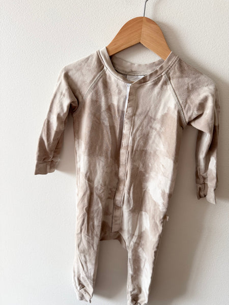 Jax and Lennon Brown Tie Dye Romper • 12-18 months