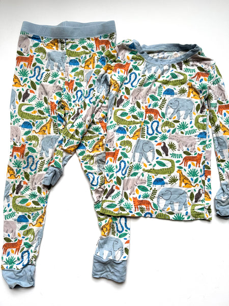 Little Sleepies Safari Animals 2pc Bamboo Jammies • 3 years