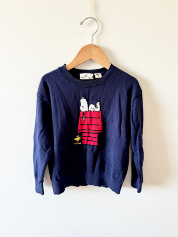 Uniqlo x Peanuts Snoopy & Woodstock Knit Sweater • 3-4 years