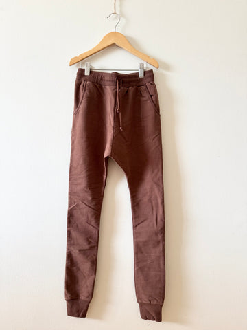 NEW Mingo Brown Cozy Cotton Joggers • 10-12 years
