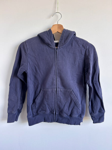 Petits Vilains Blue Cotton Zip Up Hoodie • 6-7 years