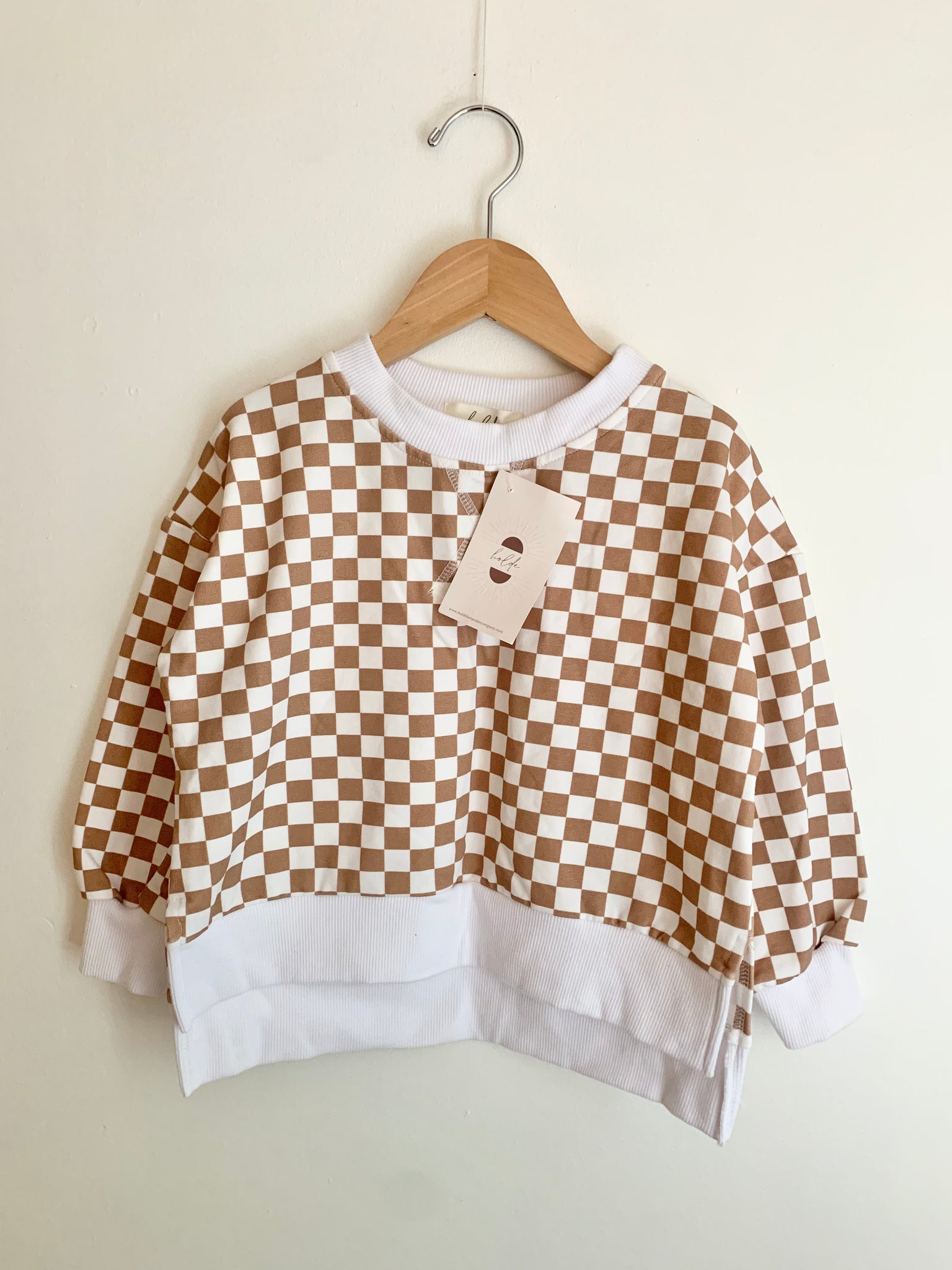 NEW Holde Gingham Sweatshirt • 3 years