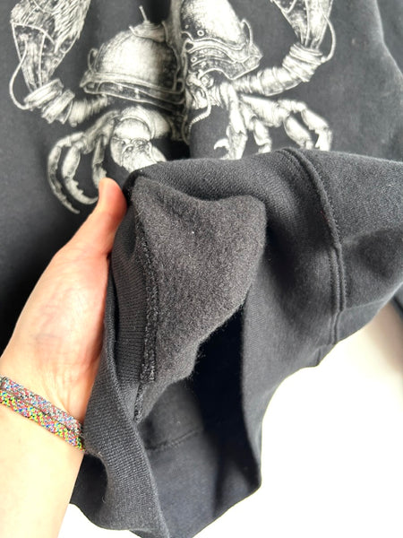 Westcoatees Crab Sweater with Cool Raven Claws • 8-11 years (medium)