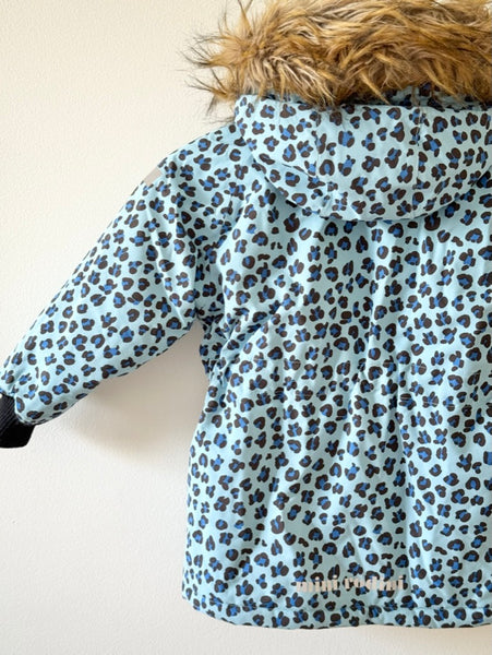 Mini Rodini Leopard Winter Parka Jacket • 3-5 years