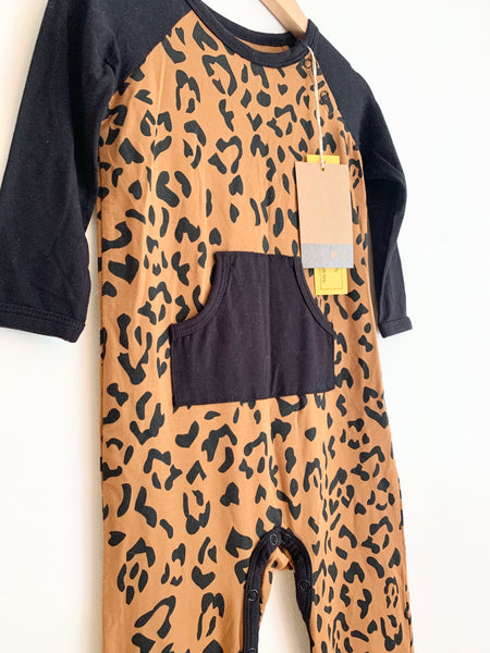 NEW Kyte Leopard Print Pocket Romper • 2 years