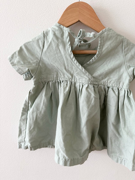 Nest and Nurture Seafoam Green Dress • 6-12 months