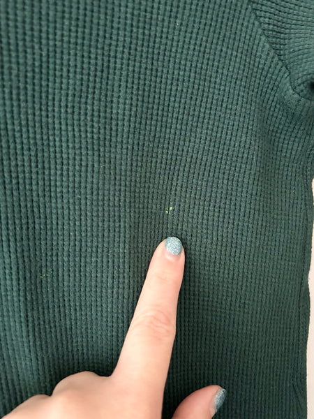 Haven Kids Green Waffle Top • 5-7 years *