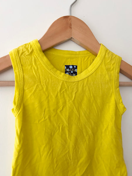 NEW Kickee Pants Bright Yellow Tank Top • 6-12 months *