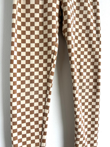 Gap Cozy Checkered Leggings • 7-9 years (medium)