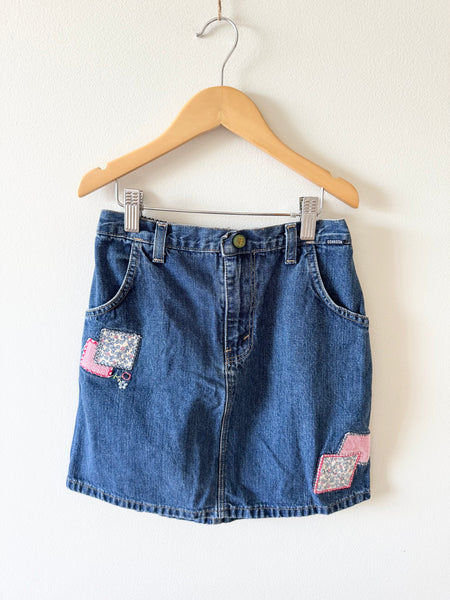 Vintage OshKosh Denim Patchwork Skirt • 6-8 years