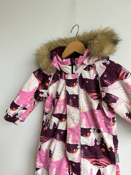 Reima Toddler Waterproof Snowsuit with Furry Hood • 1-2 years (86cm)