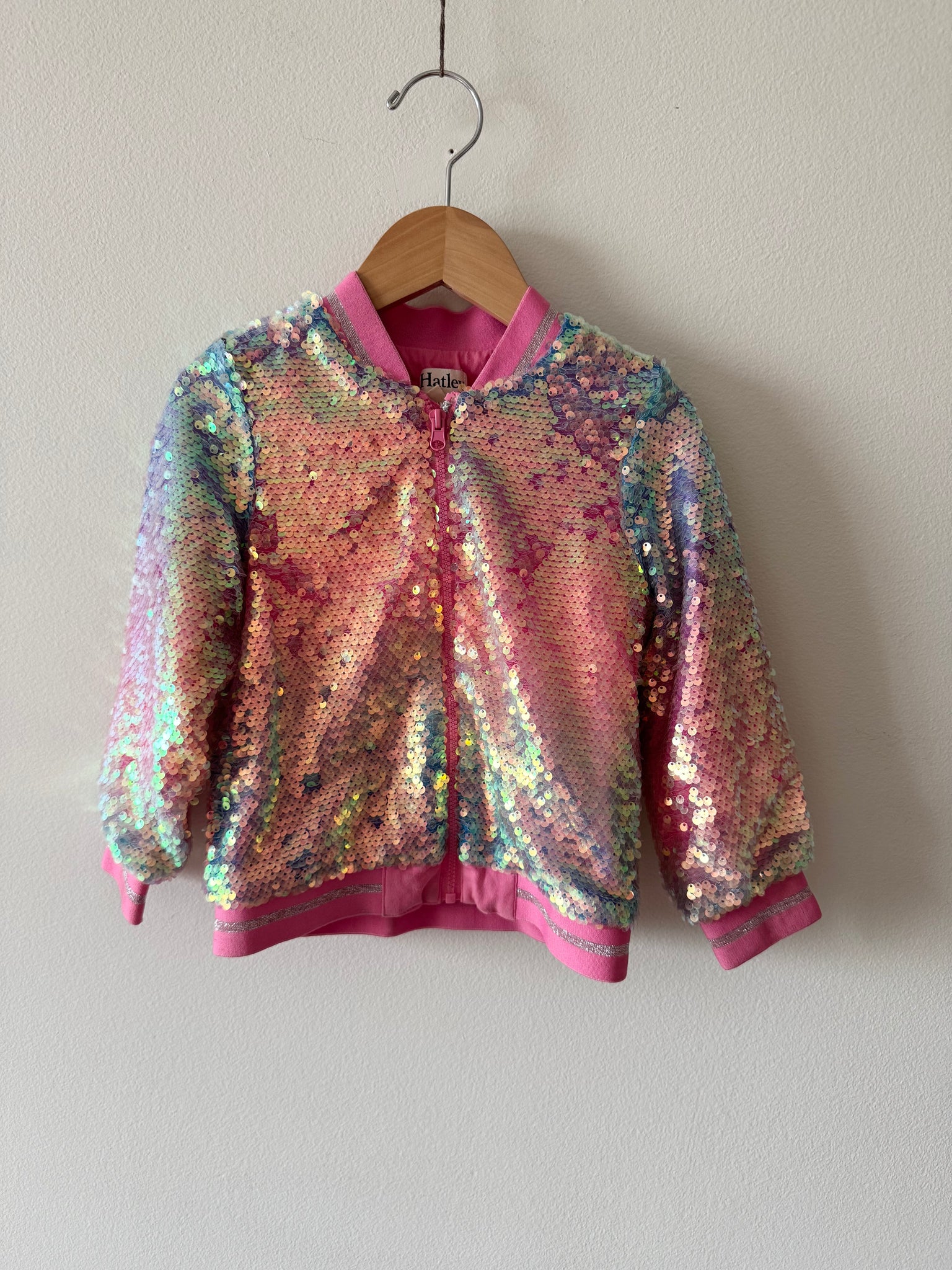 Hatley Pink Sequin Jacket • 3 years