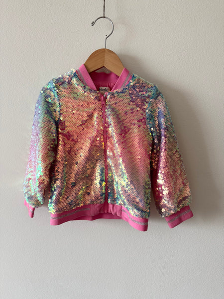 Hatley Pink Sequin Jacket • 3 years