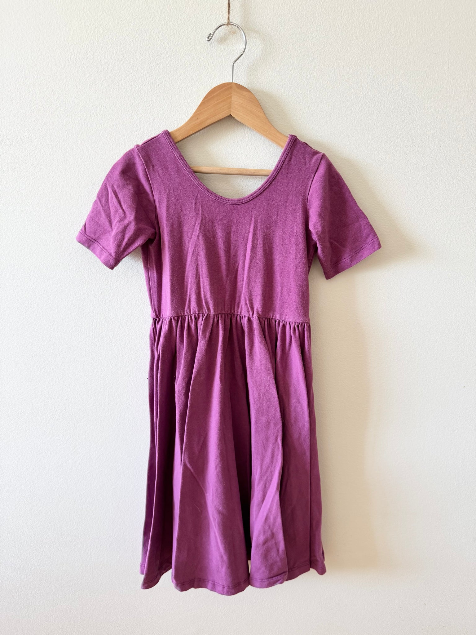 Alice and Ames Purple Short Sleeve Dress • 7-8 years