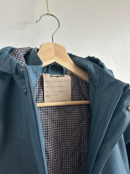 Wheat Kids Quilted Lined Rubberized Rain Jacket • 7 years