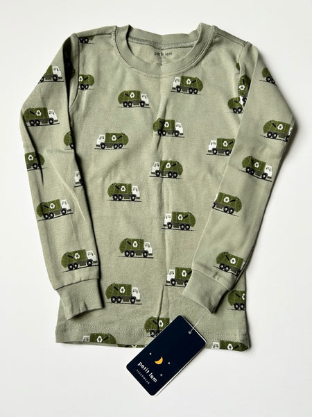 NEW Petit Lem Recycling Truck Jammies 2pc • 5 years