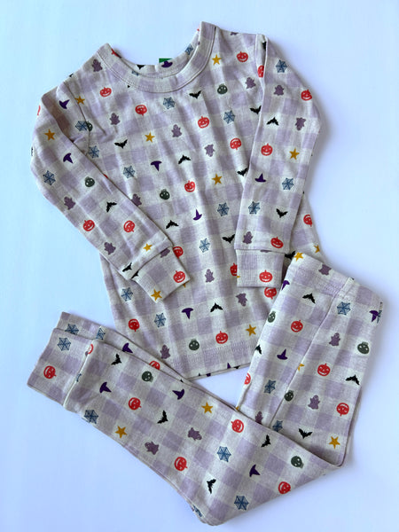 NEW Gap 2pc Halloween Plaid Jammies • 18-24 months