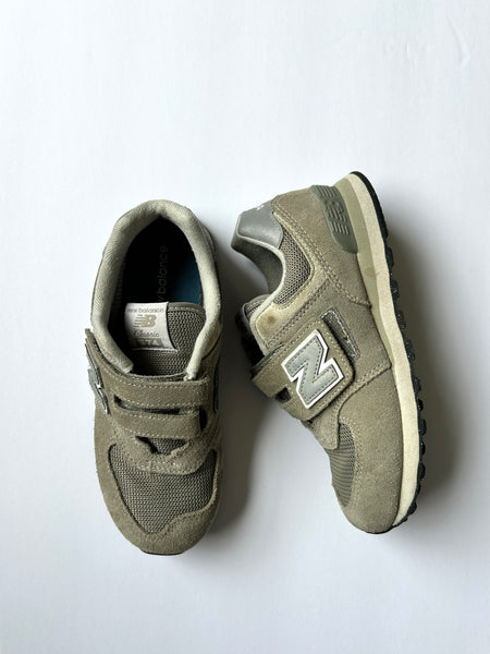 New Balance 574s Grey Velcro Shoes • 1Y