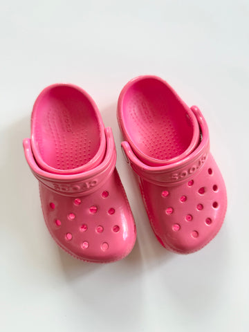 NEW Crocs Hot Pink + Patent • 8c