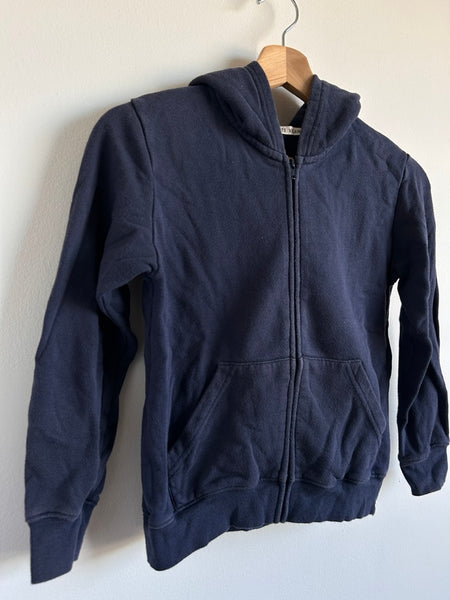 Petits Vilains Blue Cotton Zip Up Hoodie • 6-7 years
