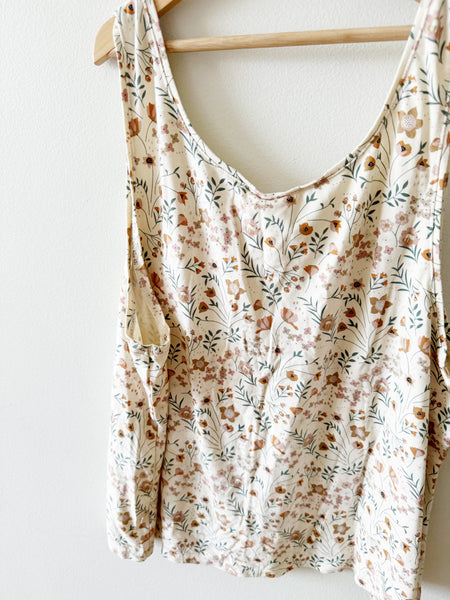 Jax and Lennon Floral Tank • Adult XL