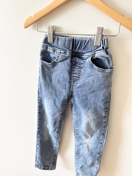 Little Bipsy Elastic Waist Slim Stretchy Jeans • 3-4 years
