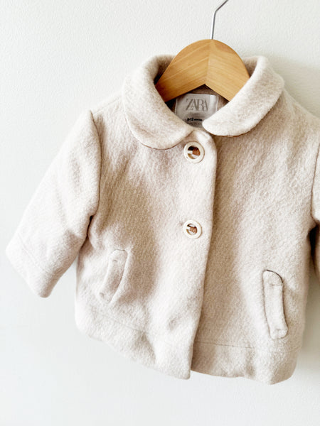 Zara Baby Wool Peacoat • 9-12 months