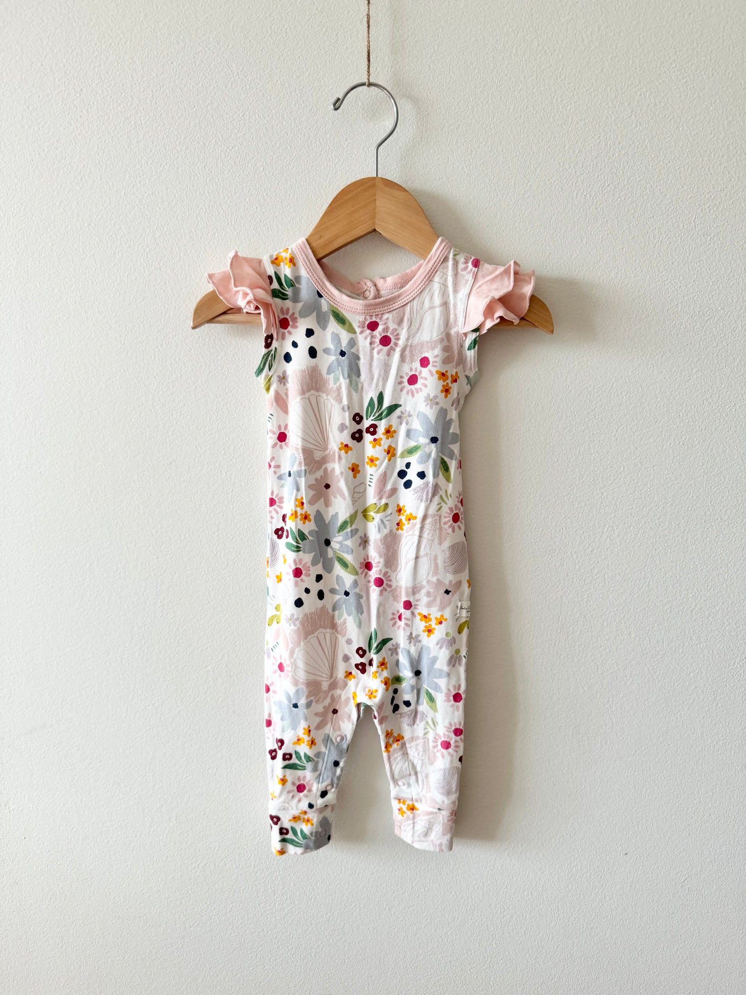 LouLou Lollipop Floral Romper • 0-3 months