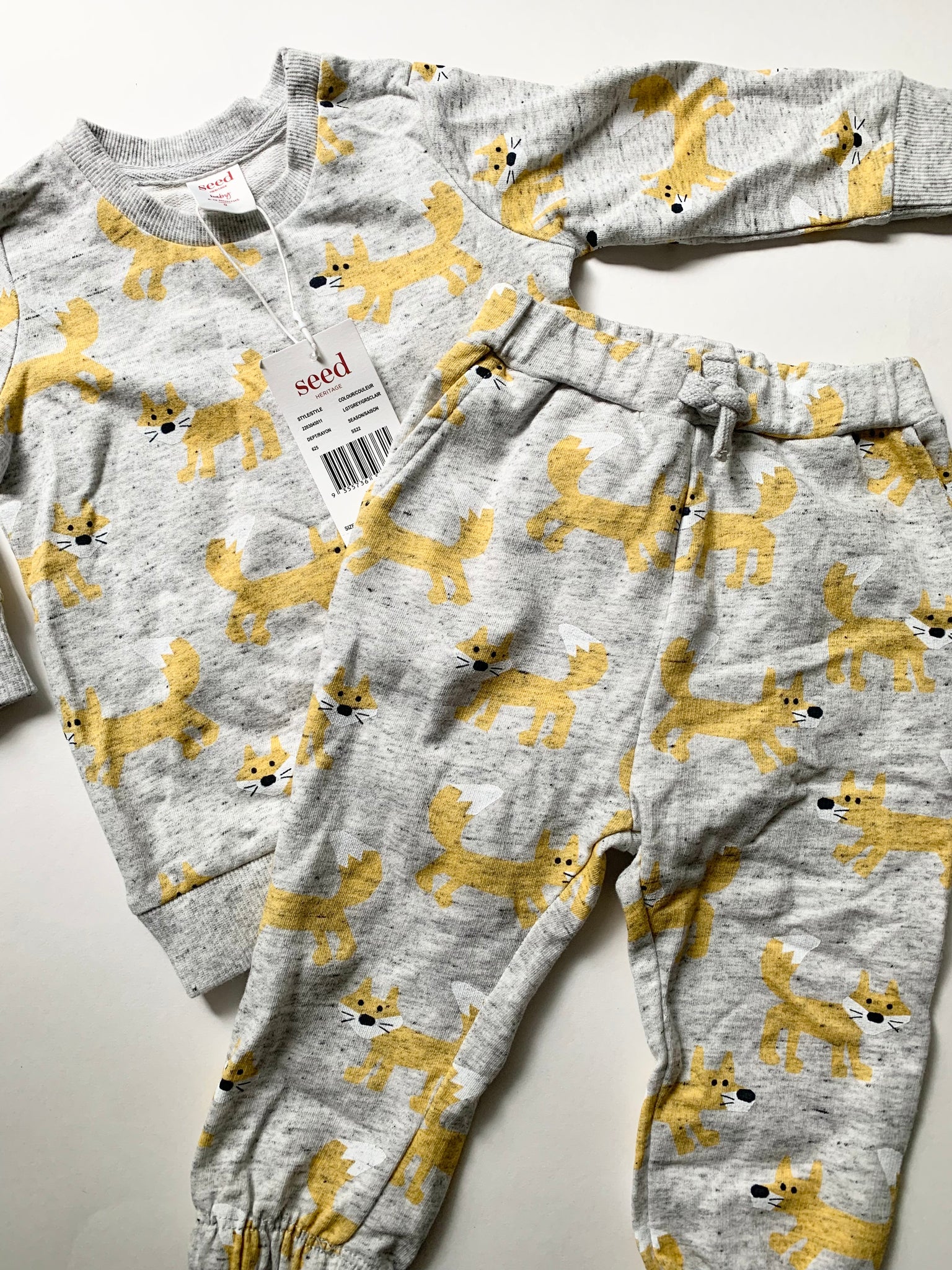 NEW Seed Heritage 2pc Fox Set • 6-12 months