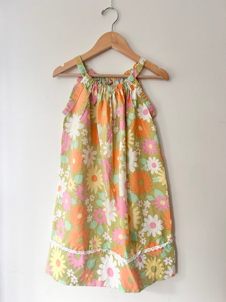 Handmade Floral Tank Dress • 6-7 years *